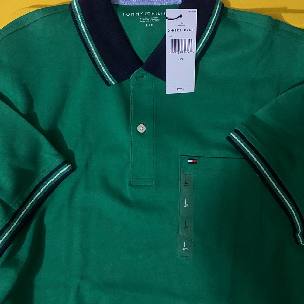 Tommy Hilfiger Men’s Emerald Green Polo Shirt